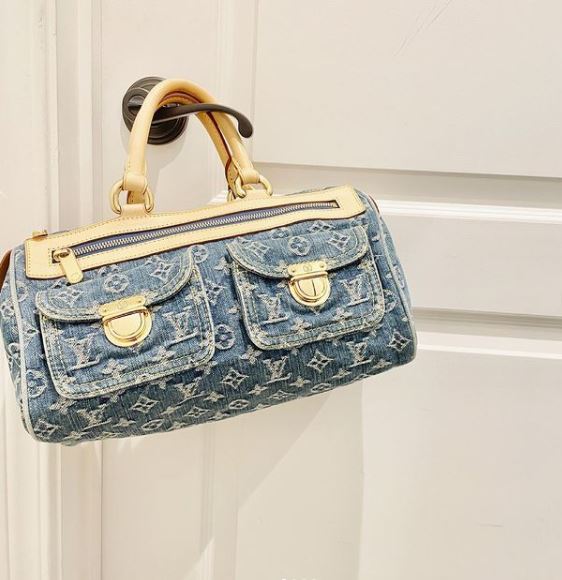 LOUIS VUITTON ルイヴィトン ハンドバッグ ネオスピーディー モノグラムデニム ブルー M95019