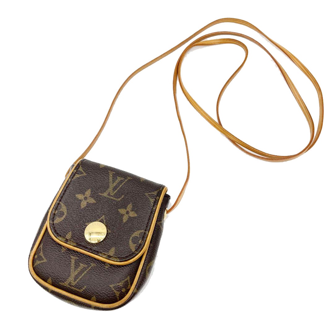 LOUIS VUITTON ルイヴィトン ポシェットカンクーン ミニショルダーバッグ ポシェット モノグラム エベヌ M60018