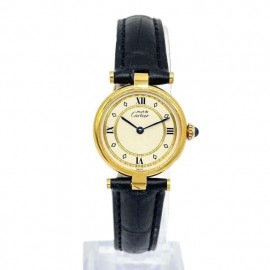 Cartier カルティエ レディース腕時計 ヴェルメイユ マストバンドーム 925 QZ ゴールド SN.012525