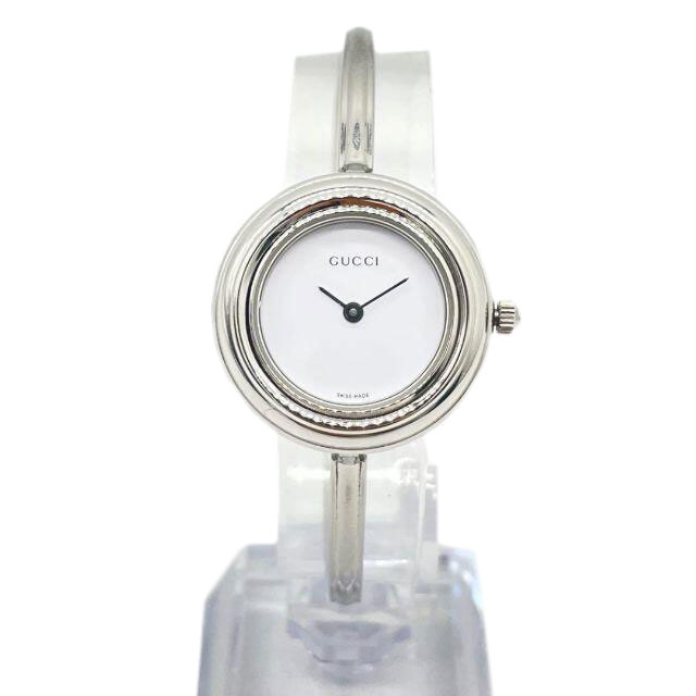 GUCCI グッチ レディース腕時計 チェンジベゼル 11色 クオーツ QZ GP シルバー 11/12.2L