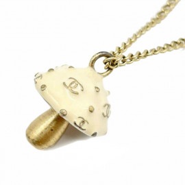 CHANEL シャネル ネックレス キノコ ココマーク マットゴールド 03S
