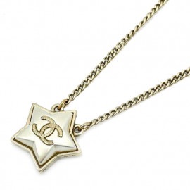 CHANEL シャネル ネックレス スターモチーフ ココマーク マットゴールド A17B