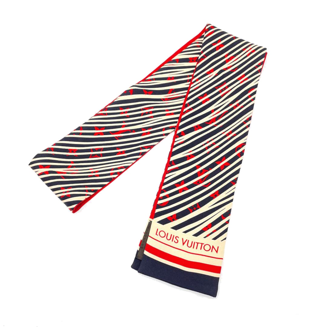 LOUIS VUITTON ルイヴィトン スカーフ バンドー アルメイジング モノグラム ブラック レッド ベージュ M75854