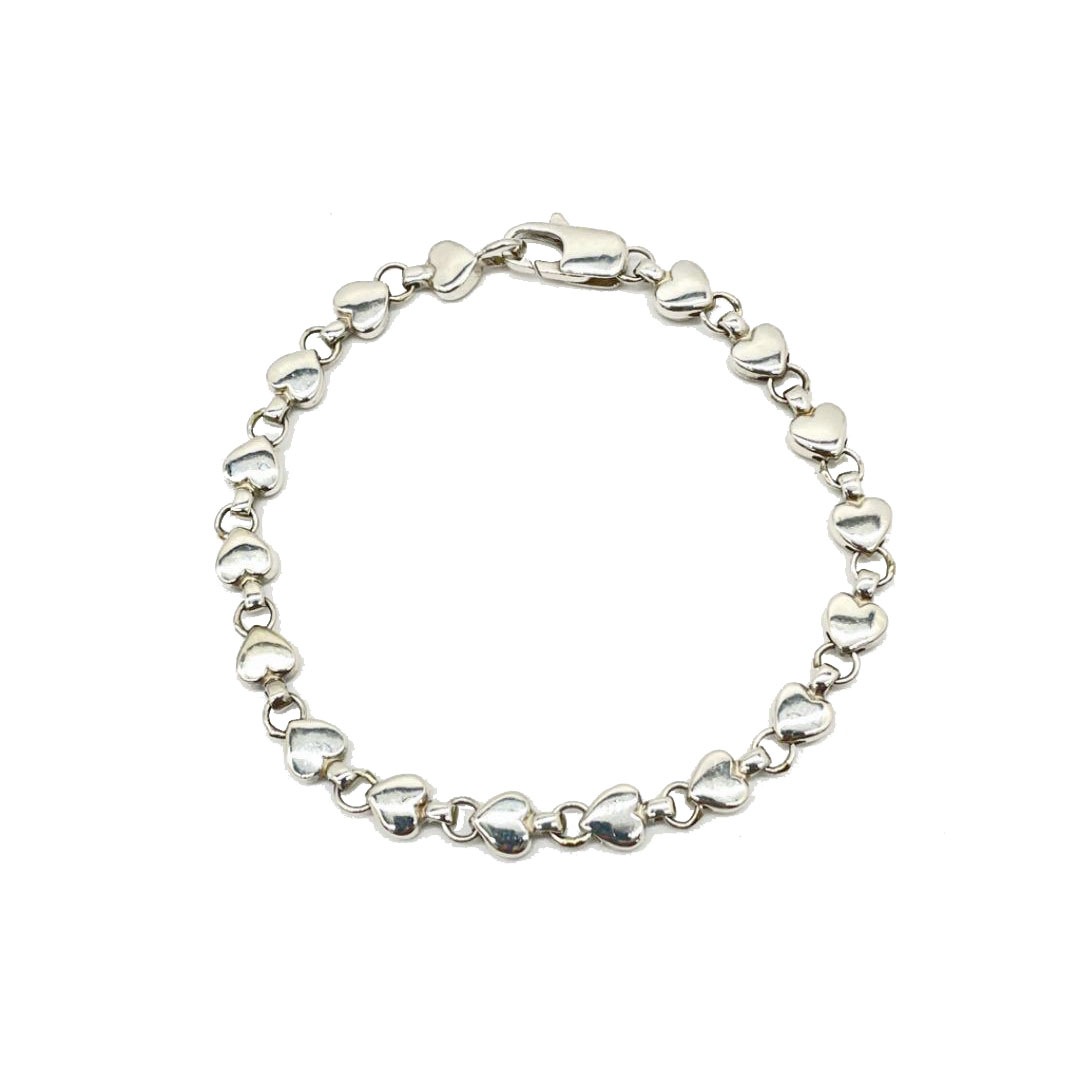 TIFFANY ティファニー ブレスレット ハート SV925 シルバー ヴィンテージ 12.8g
