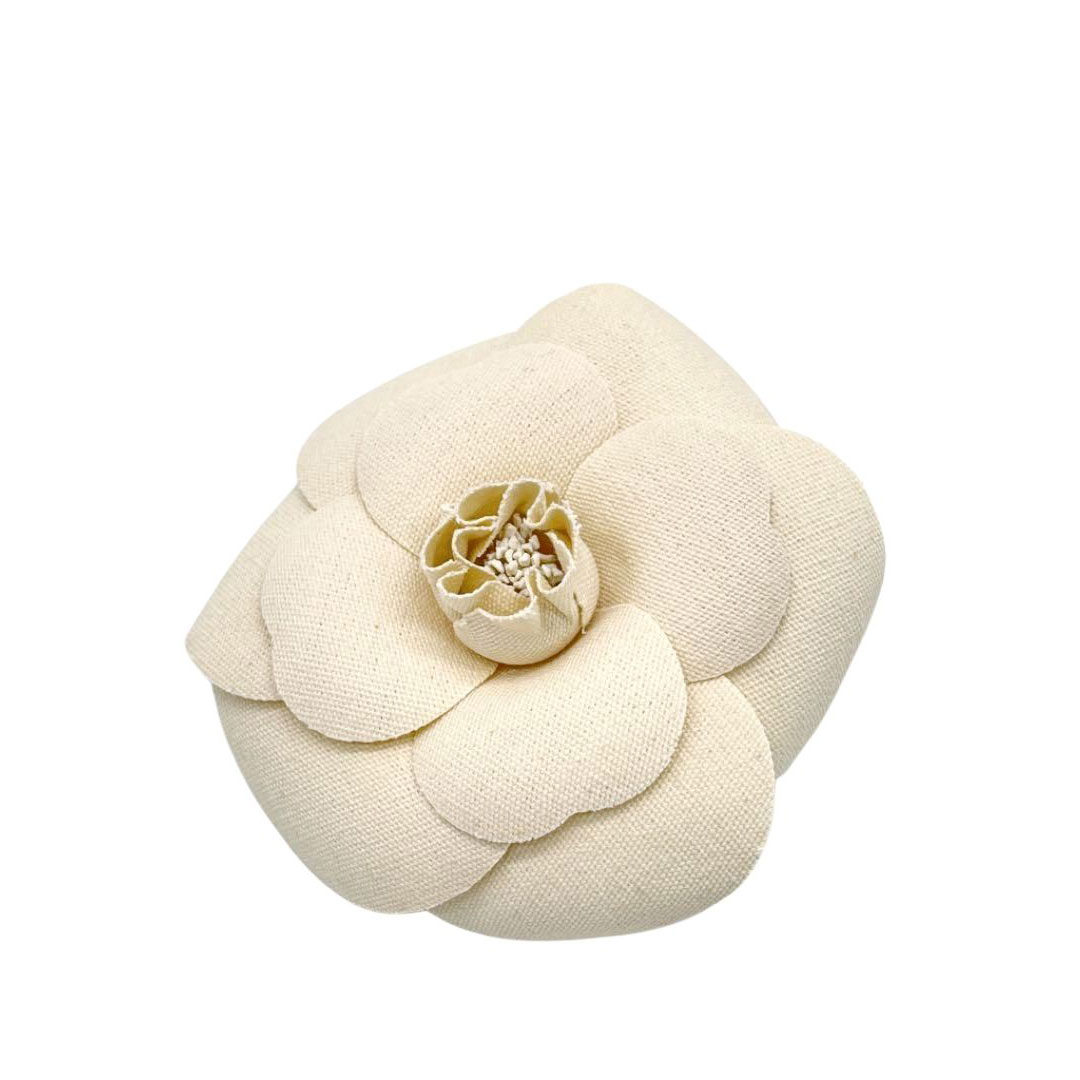 CHANEL シャネル カメリア フラワーコサージュ ベージュ ヴィンテージ