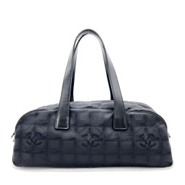 CHANEL シャネル ニュートラベルライン ミニボストンバッグ ナイロン ブラック 7番台