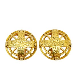 CHANEL シャネル イヤリング サークル ロゴ ゴールド ヴィンテージ