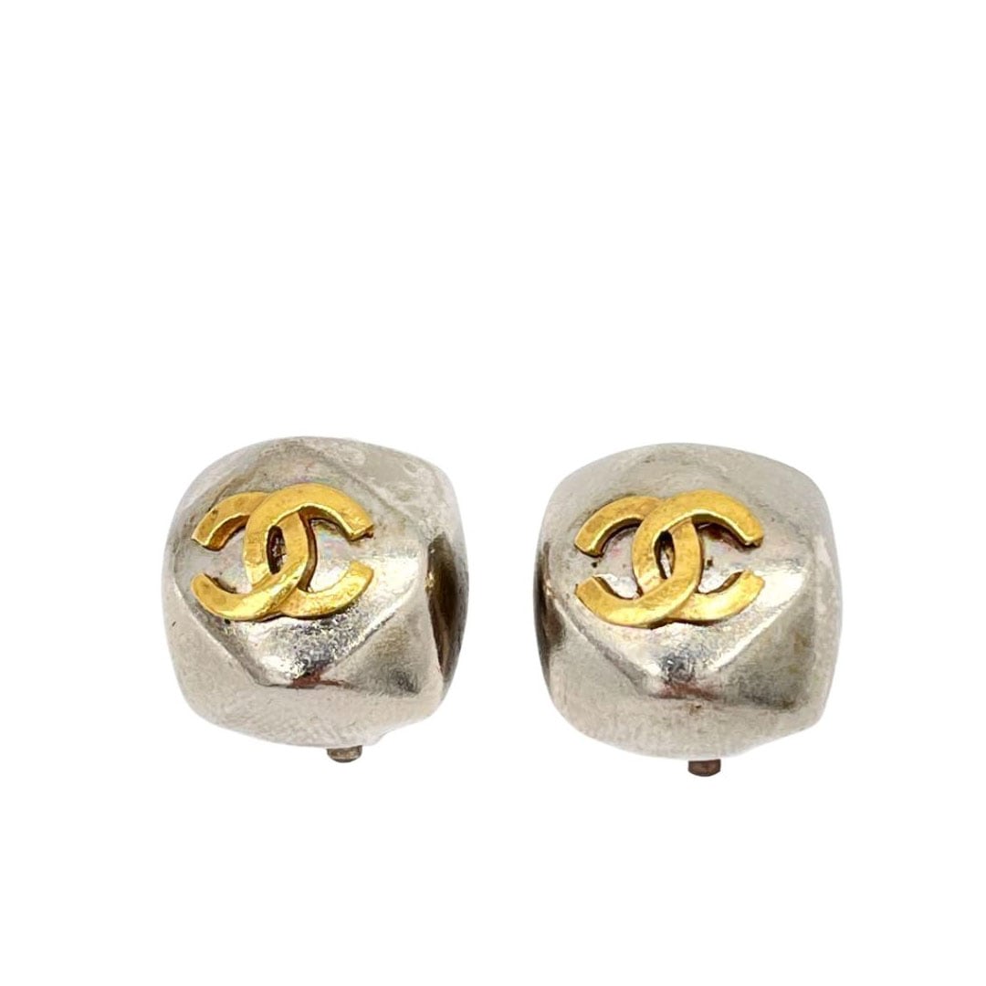 CHANEL シャネル イヤリング ココマーク スクエア シルバー ゴールド 98A ヴィンテージ