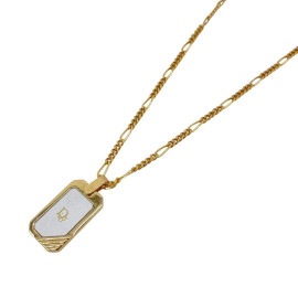 Christian Dior クリスチャンディオール ネックレス ロゴプレート ゴールド シルバー