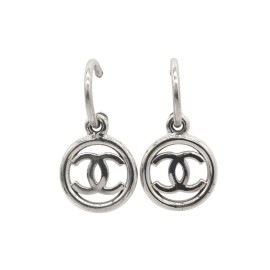 CHANEL シャネル スイングピアス サークル ココマーク シルバー