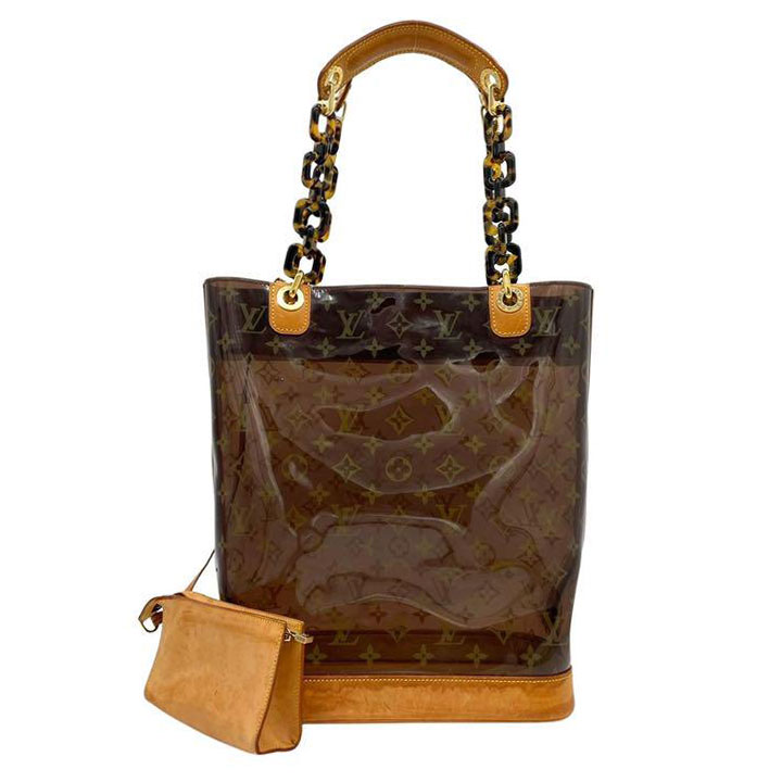 LOUIS VUITTON ルイヴィトン トートバッグ カバアンブルMM モノグラム ビニール クルーズライン M92501