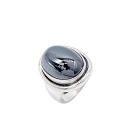 Georg Jensen ジョージジェンセン ヘマタイトリング 指輪 SV925 シルバー 46A 約9号