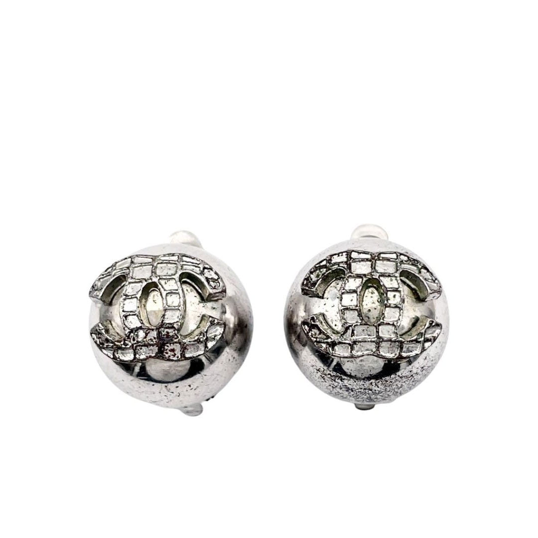 CHANEL シャネル イヤリング ココマーク ボール シルバー 00A