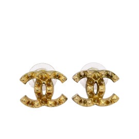 CHANEL シャネル ピアス ココマーク スタッズ ゴールド 03P