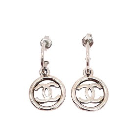 CHANEL シャネル スイングピアス サークル ココマーク シルバー
