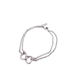 Yves Saint Laurent イヴサンローラン チェーンブレスレット ハートモチーフ SV925 シルバー