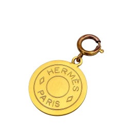 HERMES エルメス セリエ ペンダントトップ チャーム ゴールド