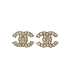 CHANEL シャネル ピアス フェイクパール ココマーク ゴールド 09V