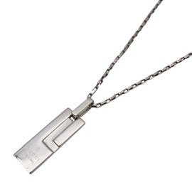 GUCCI グッチ Gプレートネックレス ペンダント SV925 シルバー