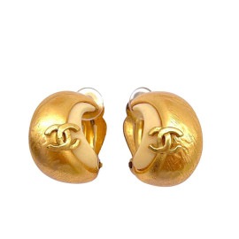CHANEL シャネル イヤリング ココマーク ムーンモチーフ ゴールド 00T
