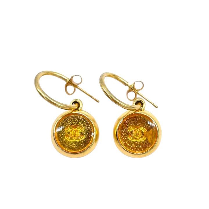 CHANEL シャネル フープピアス ココマーク ゴールド 99A ヴィンテージ