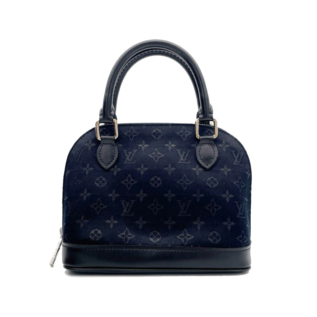 LOUIS VUITTON ルイヴィトン ミニハンドバッグ リトルアルマ モノグラム・サテン ノワール M92146