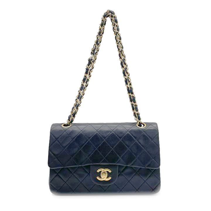 CHANEL シャネル マトラッセ23 チェーンショルダーバッグ ラムスキン ブラック ゴールド金具 1番台