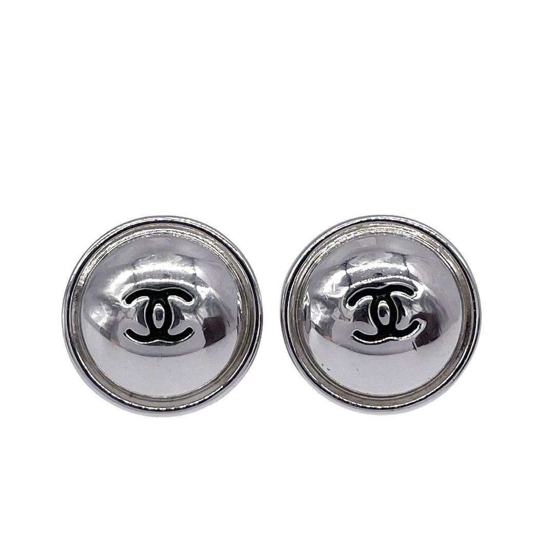CHANEL シャネル  ラウンドピアス ココマーク シルバー 99P ヴィンテージ