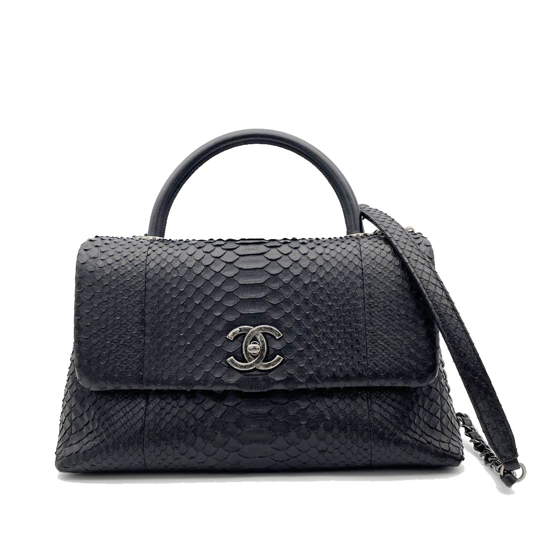 CHANEL シャネル ココハンドル 29 パイソン ブラック CHANEL シャネル ココハンドル 2WAYハンドバッグ パイソン