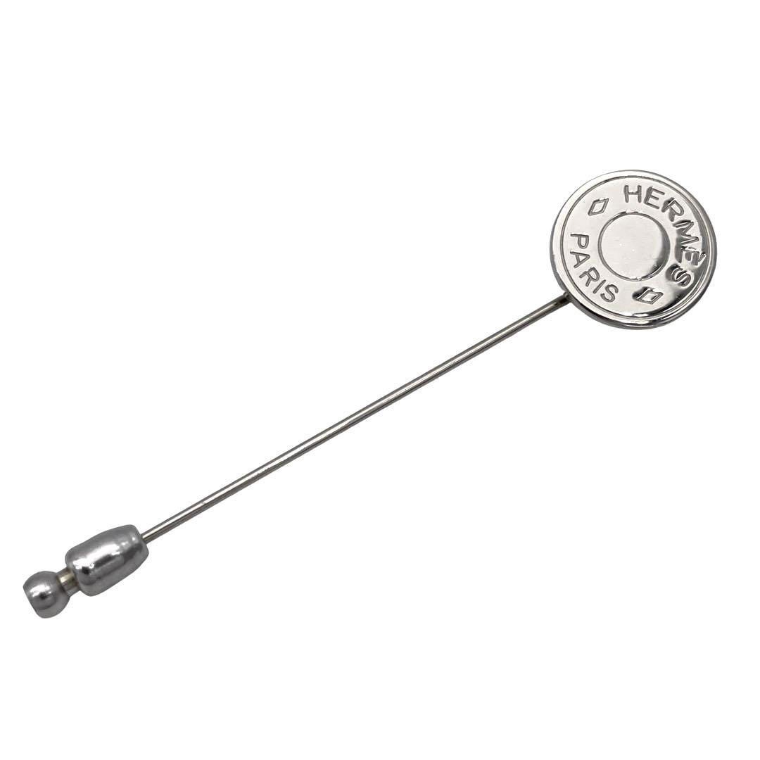 HERMES エルメス セリエ ピンブローチ シルバー