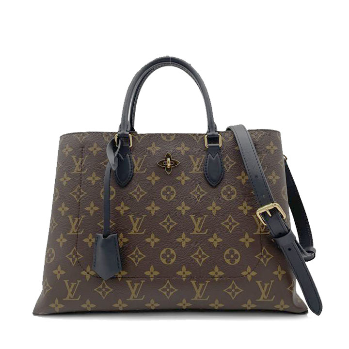 LOUIS VUITTON ルイヴィトン フラワー トート 2WAYショルダーバッグ モノグラム ノワール M43550
