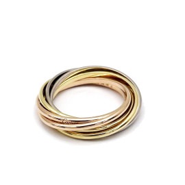 Cartier カルティエ トリニティ7連リング 指輪 750(K18PG/YG/WG) #56(約17号) 9.2g B4089156