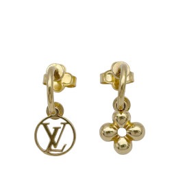 LOUIS VUITTON ルイヴィトン フープピアス ピアス・ブルーミング モノグラムフラワー ゴールド M64859