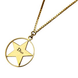 Christian Dior クリスチャンディオール ネックレス スターモチーフ ゴールド