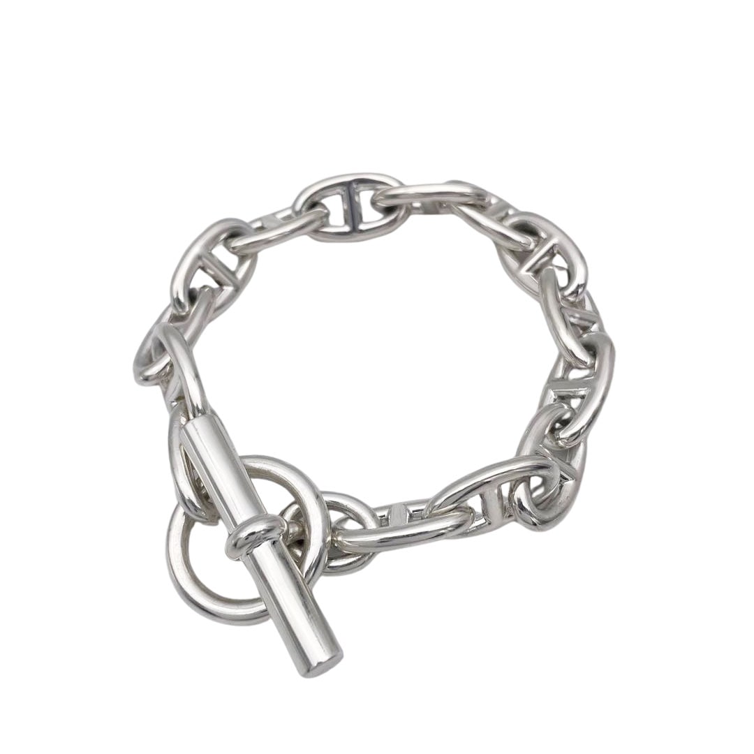 HERMES エルメス ブレスレット シェーヌダンクルGM 14コマ Ag925 シルバー 71.9g