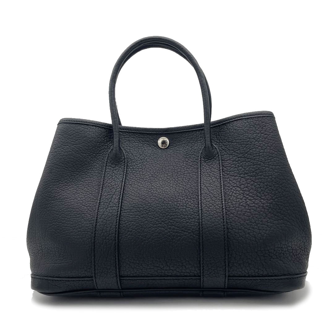 HERMES エルメス トートバッグ ガーデンパーティTPM ネゴンダ ブラック □K刻印