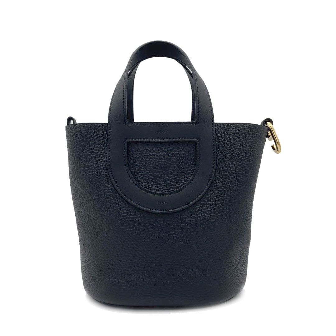 HERMES エルメス インザループ18 ハンドバッグ トリヨンクレマンス ノワール(ブラック) ゴールド金具 B刻印