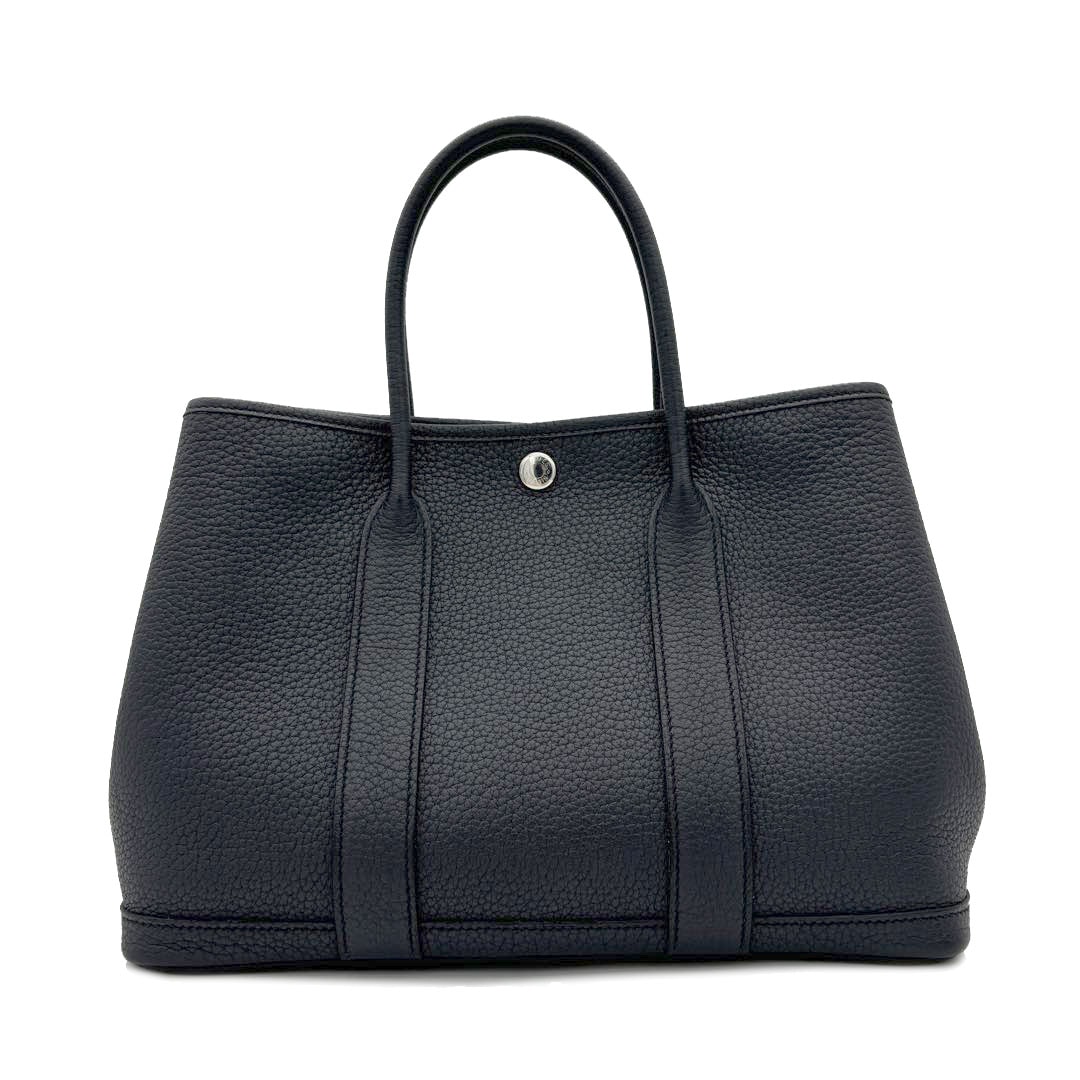 HERMES エルメス トートバッグ ガーデンパーティ30 TPM ネゴンダ ブルーインディゴ(ダークネイビー系) U刻印