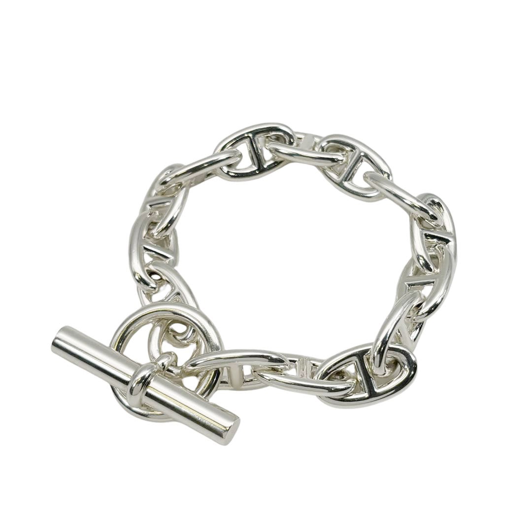 HERMES エルメス ブレスレット シェーヌダンクル GM 14コマ Ag925 シルバー 73.8g