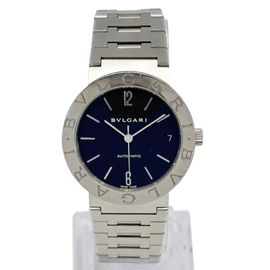 BVLGARI ブルガリ ブルガリブルガリ メンズ腕時計 BB33SS 自動巻 SS シルバー/黒文字盤