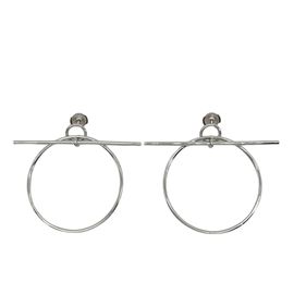 HERMES エルメス ピアス ループMM Ag925 シルバー
