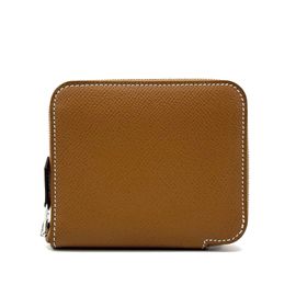 HERMES エルメス ラウンドファスナー 財布 アザップ シルクイン コンパクト 『En Liberte(自由に)』 エプソン ゴールド/シルバー金具 B刻印