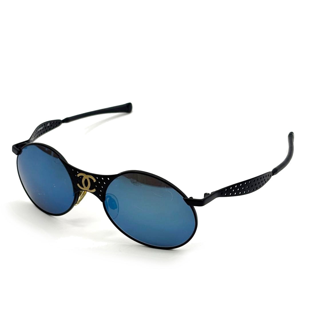 ★美品★ シャネル サングラス ミラーサングラス CHANEL ミラーレンズココ CHANEL シャネル サングラス ココマーク ミラーレンズ ブルー