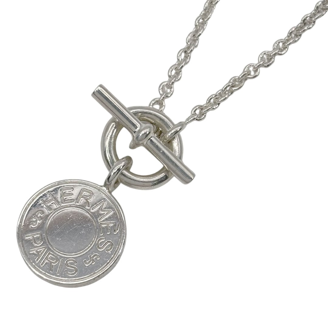 【超希少・美品】HERMESエクスリブリス ペンダントトップ Ag925 HERMES エルメス ネックレス ペンダント アミュレット H エクス
