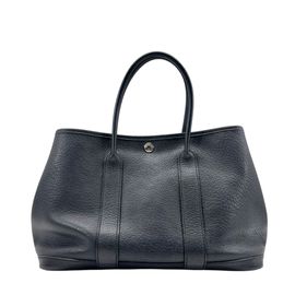 HERMES エルメス トートバッグ ガーデンパーティ30 TPM ネゴンダ ブラック □K刻印
