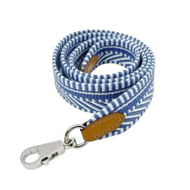 HERMES エルメス バンドリエール サングル カヴァル 25mm ショルダーストラップ ブルーブライトン エクリュ シルバー金具 C刻印