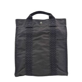 HERMES エルメス エールライン アドMM リュックサック バックパック キャンバス グレー