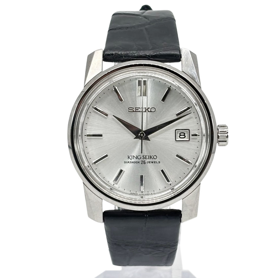 SEIKO キングセイコー メンズ腕時計 創業140周年記念 3000本限定 シルバー AT SS/革 シルバー/ブラック SDKA001
