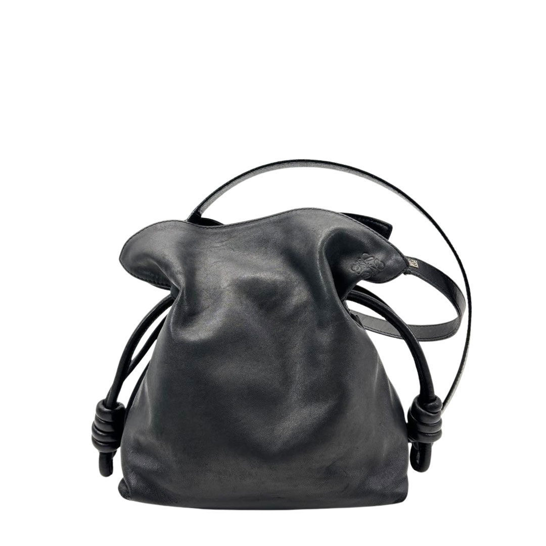 LOEWE ロエベ ショルダーバッグ フラメンコ ノット スモール ナッパレザー ブラック