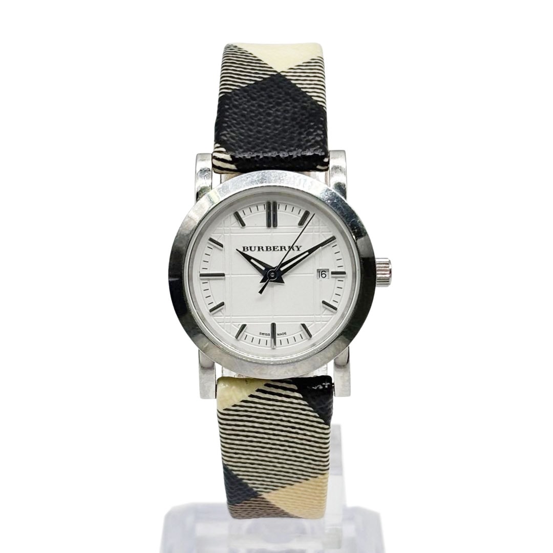 BURBERRY バーバリー レディース腕時計 QZ SS/チェック柄ベルト